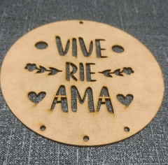 Círculo 15 cm Vive Ríe Ama