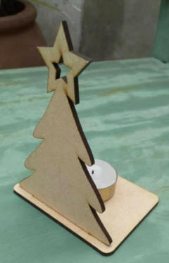 Porta vela pino en mdf