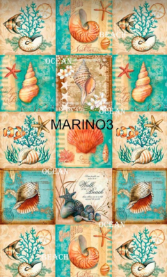 Lamina de Seda A4 Cod. MARINO3