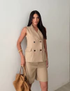 CONJUNTO DE ALFAIATARIA COM CINTO - comprar online