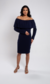 Vestido Catarina - Azul Marinho - Loja Áquila Baroni