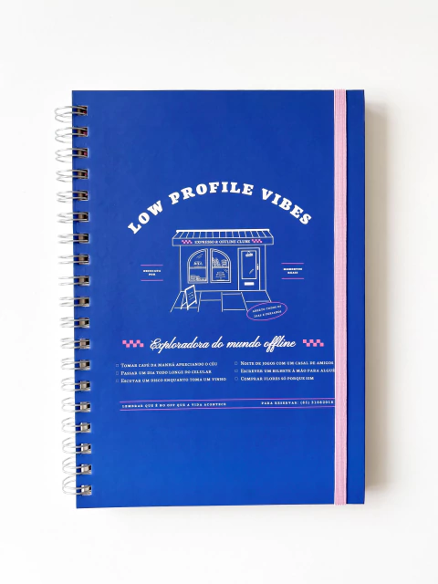 Caderno Universitário - Capa Low Profile Vibes - comprar online