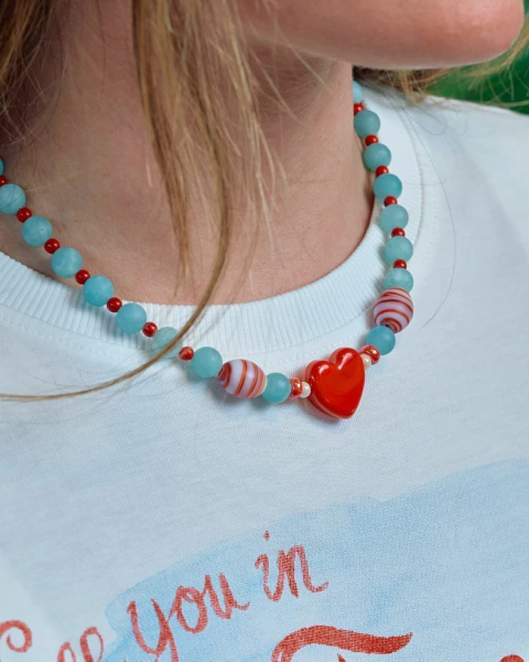 Collar Córcega Rojo - comprar online