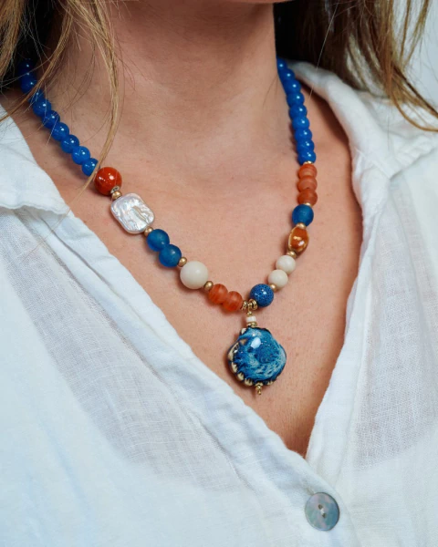 Collar Fiji Azul - comprar online