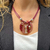 Collar color bordeaux para mujer