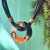 Collar Arya Negro Camel 114 - comprar online