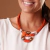 Collar Arya Naranja Coral 162