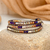 Pulsera Britney Choco Beige y Azul en internet