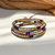 Pulsera Britney Choco Beige y Azul - comprar online