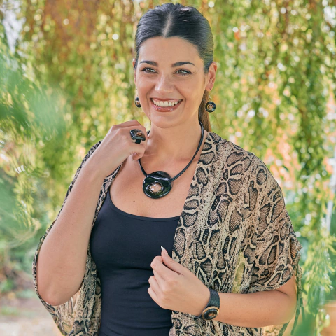 Collar Dafne Negro 14