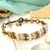 Tobillera Triple Beige