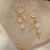 Aros Argollita Caracol Perlas - comprar online