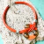 Collar de diseño en colores cálidos