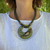 Collar Dubai Verde Oliva 119 - Cristálida Collares , Pulseras y Accesorios 