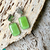 aros verde manzana con base de acero