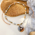 Collar Burdeos Camel Gris 181 - Cristálida Collares , Pulseras y Accesorios 