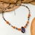 Collar Báltico Choco y Naranja - comprar online