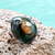 Anillo de Lycra Redondo Negro Animal Print 14