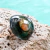 Anillo de Lycra Redondo Negro Animal Print 14