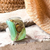 Anillo de vidrio color menta