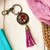 Llavero Flecos Fucsia 56