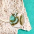 Handmade fused glass necklace