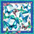 Pañuelo Mariposas Azul Mediano (70 x 70 ) en internet