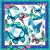 Pañuelo Mariposas Azul Mediano (70 x 70 ) en internet