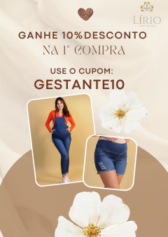 Calça jeans gestante lisa skinny clara na internet