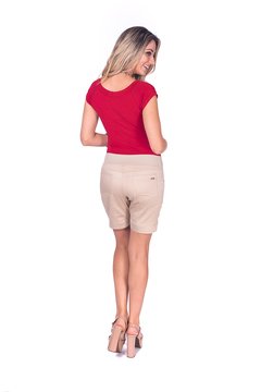 Shorts gestante sarja básico reto na internet