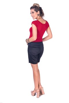 Shorts gestante sarja básico reto - Lirio Gestante | Roupas para Grávidas