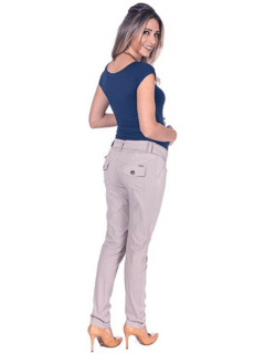 Calça gestante tricoline laço nude - comprar online