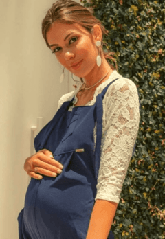Top gestante renda - Lirio Gestante | Roupas para Grávidas