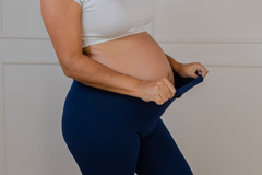 Calça legging gestante marinho na internet