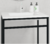Gabinete Banheiro de Ferro 60 Preto/Branco - Venturi - comprar online