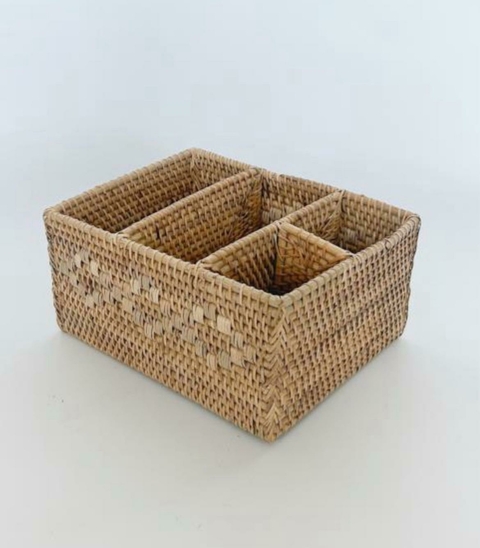 Canasto Divisor Ratan - comprar online