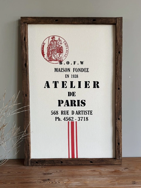 Cuadro Atelier de Paris (Natural) - comprar online