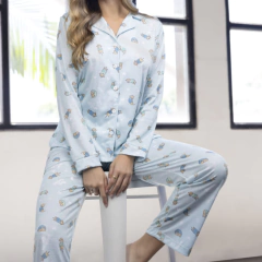 Pijama Invierno Mujer Perritos salchicha Lencatex Art. 26304 - comprar online
