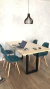 Mesa de jantar SR medindo 1,25X0,80m
