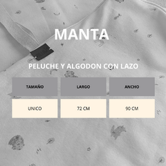 MANTA DOBLE DE PELUCHE Y ALGODON - blum.baby