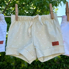 SHORT BEIGE CON ESTRELLITAS