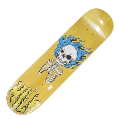 Shape Milk Skateboards Burning Skull