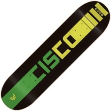 Shape Cisco Marfim Company Verde Amarelo e Preto Com Lixa Nacional 8.0