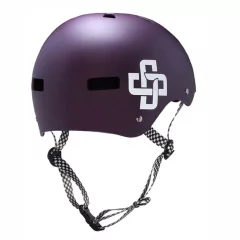 Capacete Niggli Iron Pro Roxo Fosco - Fita Quadriculada na internet