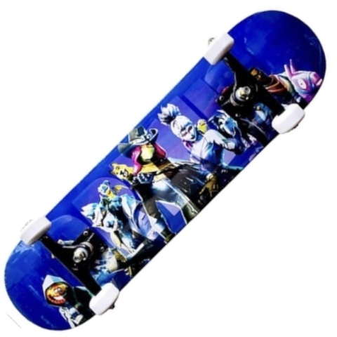 Skate Montado Wood Light Semi Profissional Iniciante Fortnite