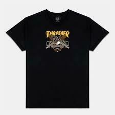 CAMISETA THRASHER MAGAZINE X ANTI HERO EAGLEGRAM PRETA - comprar online