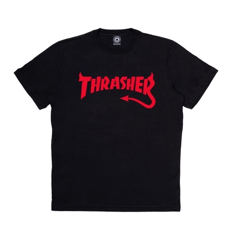 Camiseta Thrasher Magazine Diablo Preta - comprar online