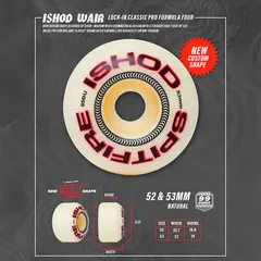 Roda Spitfire F4 Ishod Lock Ins Classic 53mm 99 Duro na internet