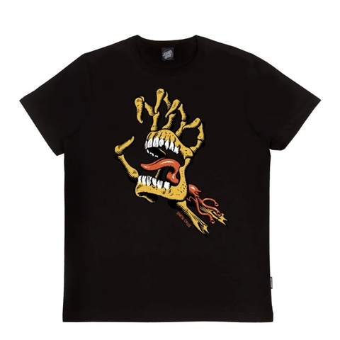 Camiseta Santa Cruz Juvenil Bone Hand Cruz Front SS Black