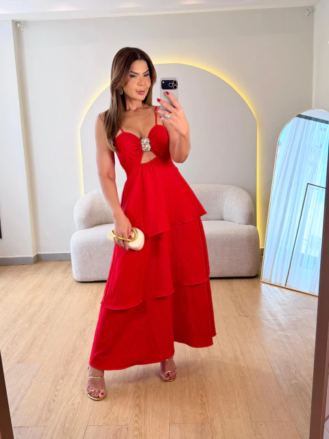 VESTIDO LONGUETE TRÊS MARIAS - comprar online